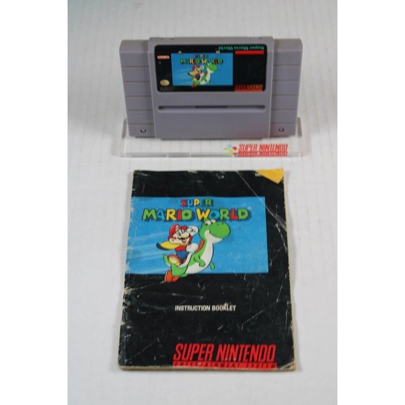 Nintendo Other - Super Mario World (Super Nintendo SNES, 1991) Authentic, W/ manual, tested